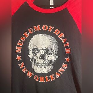 Museum of Death New Orleans raglan T-shirt